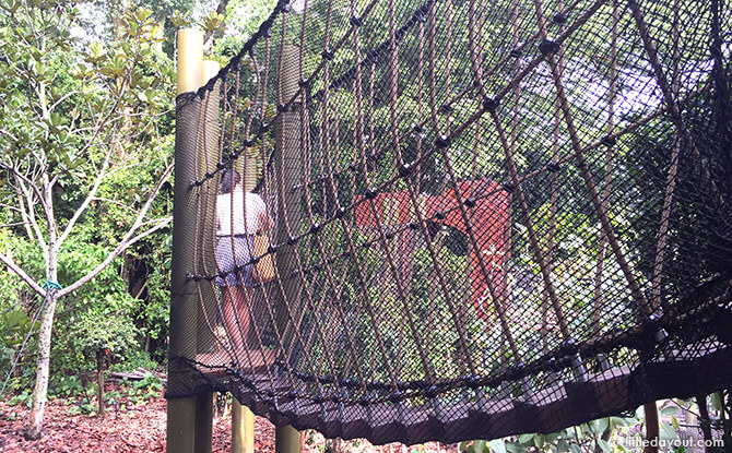 Rope Bridge at Forest Zone at Jacob Ballas Children’s Garden New Extension