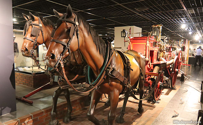 Firefighting horse carriage