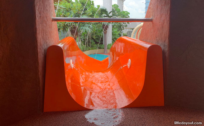 Orange water slide