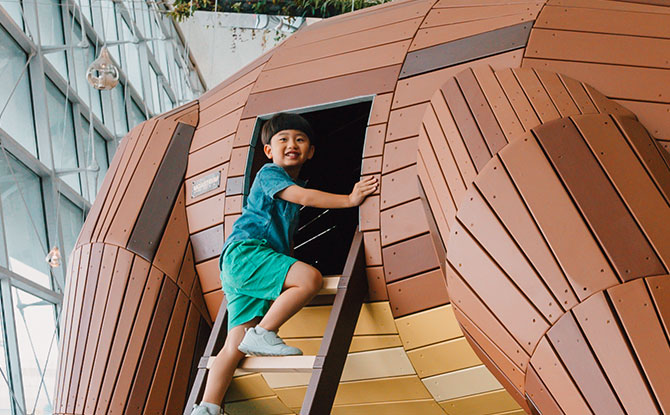 Imaginative Play at the Changi Airport Bear Playground