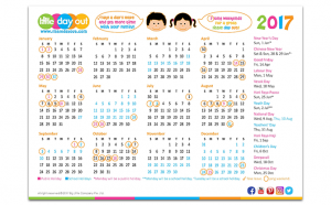 Little Day Out 2017 Singapore Public & School Holiday Calendar