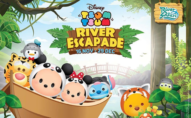 Disney Tsum Tsum River Escapade at River Safari, Year-end School Holidays 2019