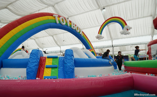 My Little Pony and Monopoly-themed mega ball pit-bouncy castle