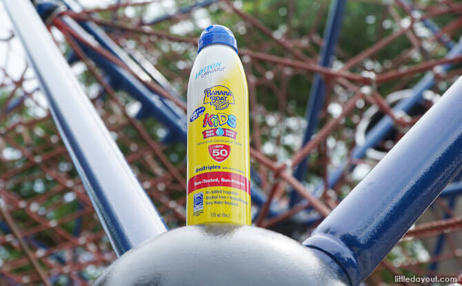 Spray on Banana Boat sunscreen