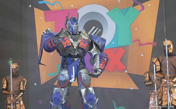 Transformers Live show, Toybox Sentosa