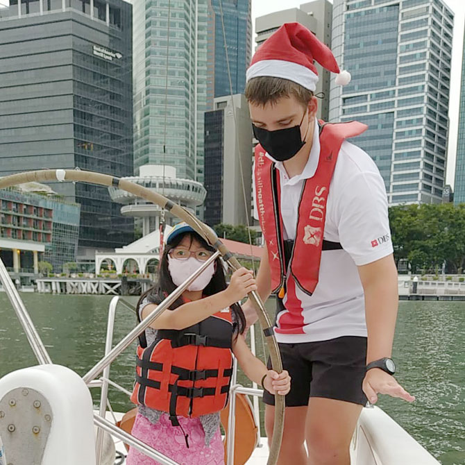 Sailing at Marina Bay