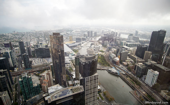 View of Melbourne and the Yarra River.