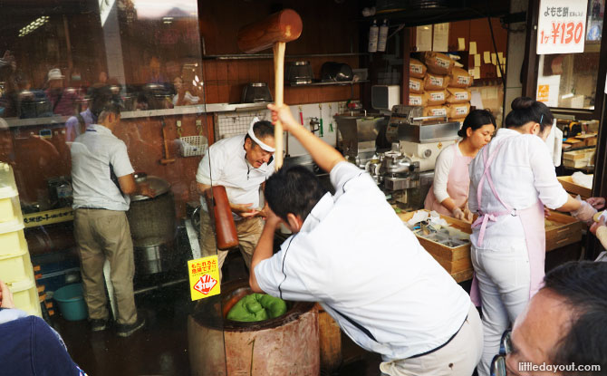 Mochi making, Nara