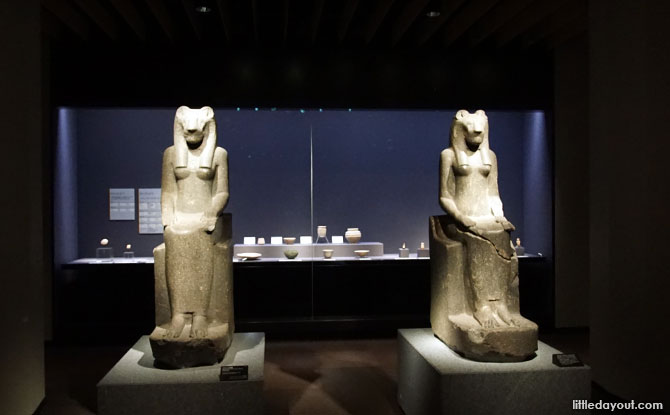 Egyptian exhibit at the Asian Gallery, Tokyo National Museum