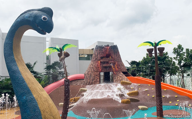 Causeway Point's Dino-themed Water Playground