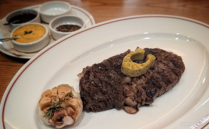 The Coach Restaurant: Warm Lights, Bold Flavours & Quiet Luxury At Jewel Changi Airport 5 Ribeye Steak