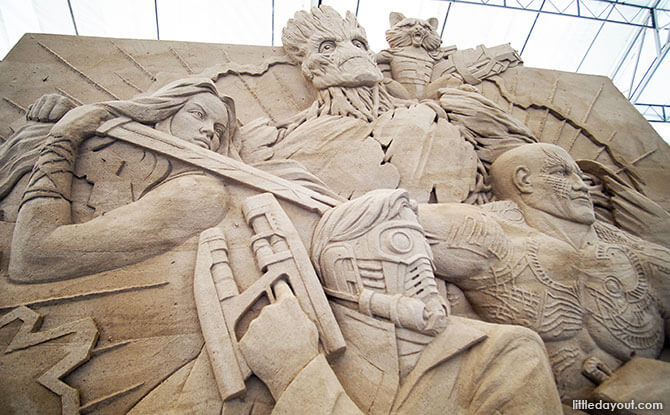 Guardians of the Galaxy Sand Sculpture