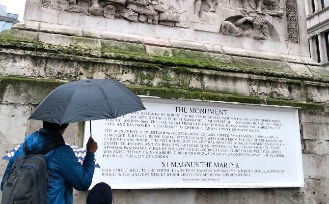 Monument to the Great Fire of London