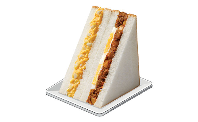 7-Select Egg Mayo x OLD CHANG KEE Curry’O Double Combo Sandwich ($3.70)