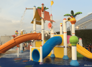 Ideas for Outdoor Places in Singapore with Toddlers Kallang Wave Shopping Mall Water Playground