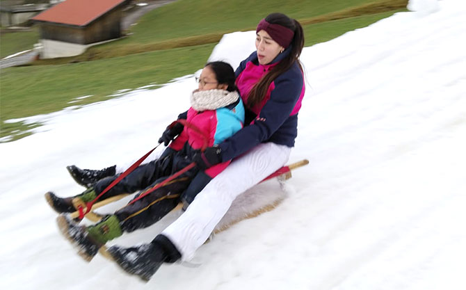 Sledding in Munich