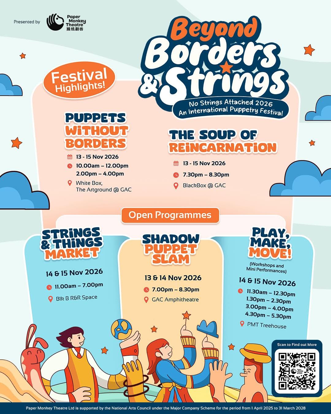 25 Kid-Friendly Arts Events In Singapore: Theatre, Concerts Musical Performances, Workshops 17 Paper Monkey Theatre's No Strings Attached International Festival 2026
