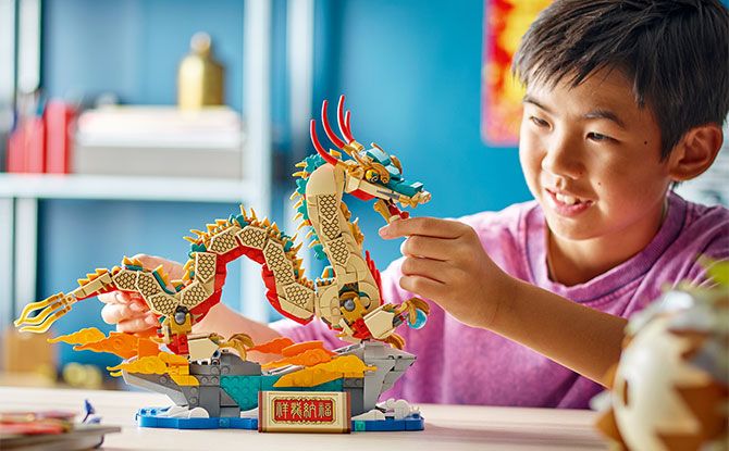 New LEGO Chinese Traditional Festival Sets fro Year of the Dragon 80112 LEGO Spring Festival Auspicious Dragon