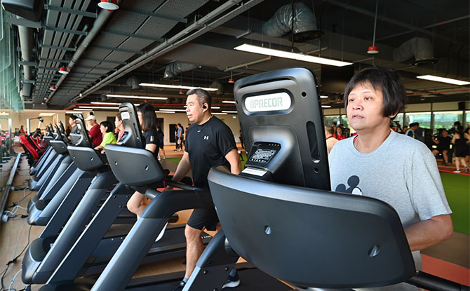 Inclusive new ActiveSG gym