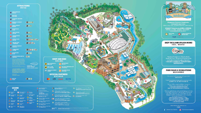 Adventure Cove Waterpark, Resorts World Sentosa: Ultimate Guide & Protips 2 Adventure Cove Waterpark Map
