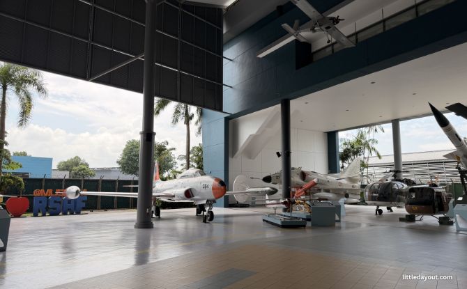 Air Force Museum Singapore: Ready For Take-Off 2 large, open-air hall housing an impressive collection of retired aircraft