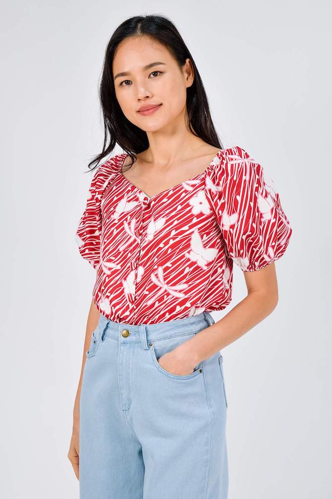 All Would Envy camellia blouse