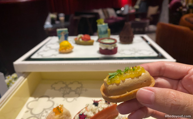 ANTI:DOTE’s Impressionism Inspired Afternoon Tea At Fairmont Hotel 3 foie gras terrine with roasted orange gel