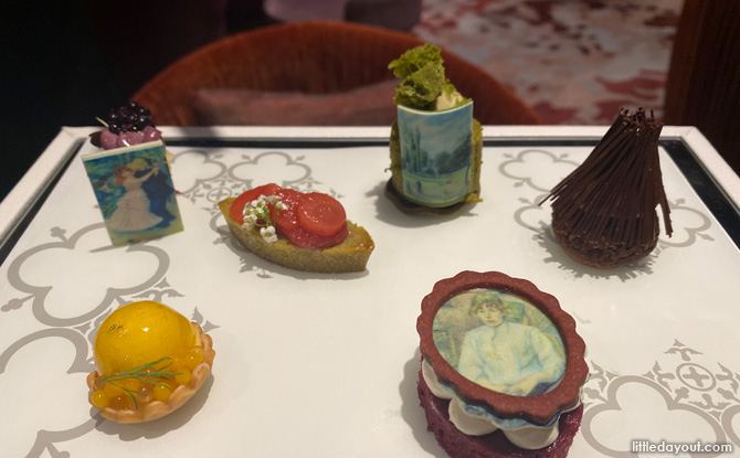 ANTI:DOTE’s Impressionism Inspired Afternoon Tea At Fairmont Hotel 4 Miniature Canvases of Flavour in the Sweets
