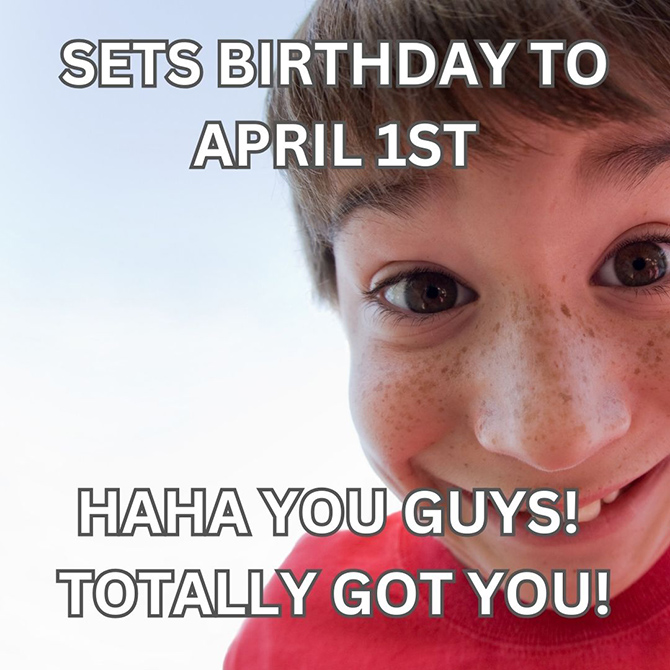 Prank Birthday