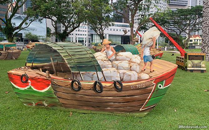 At Work on the River Art Installation by Yip Yew Chong