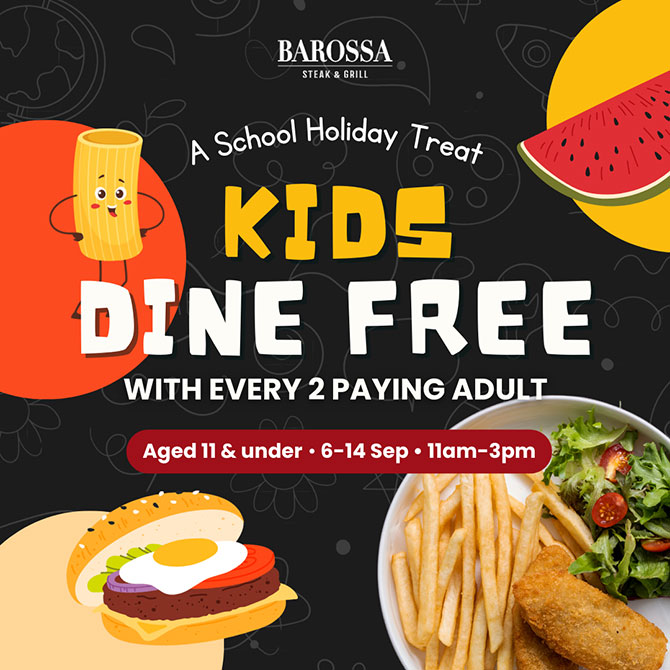 Kids Eat Free During September School Holidays 2025 (6 to 14 September 2025)
