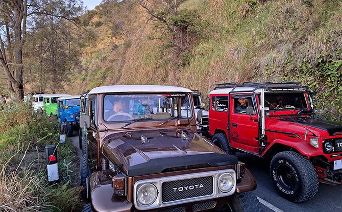 Jeeps at Mount Bromo