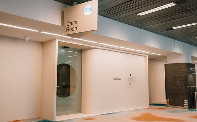 Changi Airport Calm Room at Terminal 2 Departure Transit Area