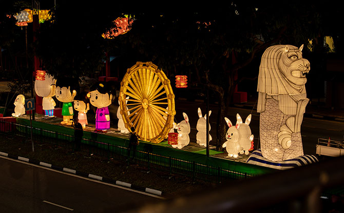 Chinatown Mid-Autumn Festival Light Up 2024 lanterns