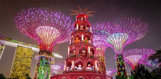 Christmas Wonderland 2025 At Gardens By The Bay: Singapore's First-Ever Christmas Pyramid, A Flying Santa & Reindeer Quartet