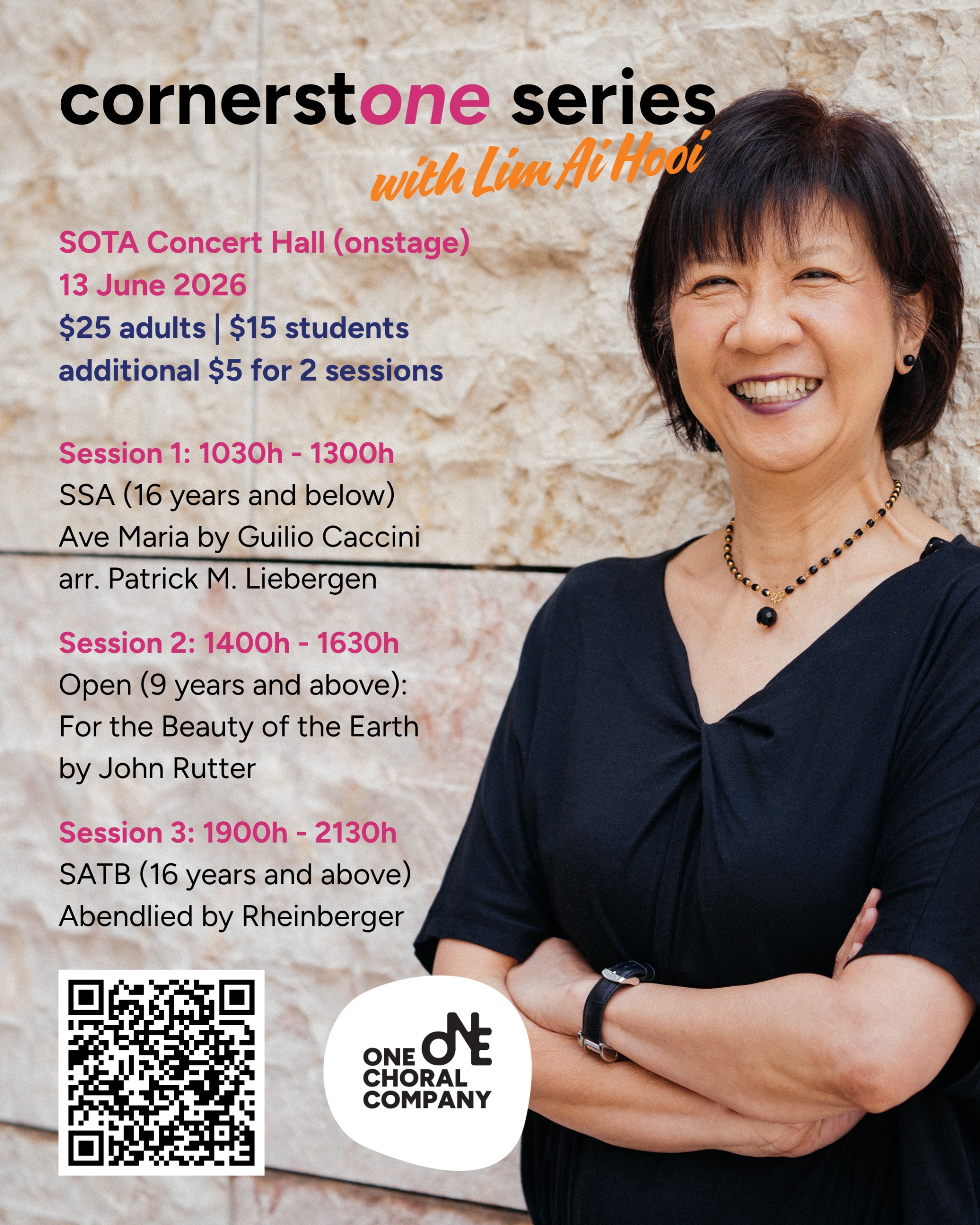 The Cornerstone Series with Lim Ah Hooi by ONE Choral Company 1 Cornerstone Series Details