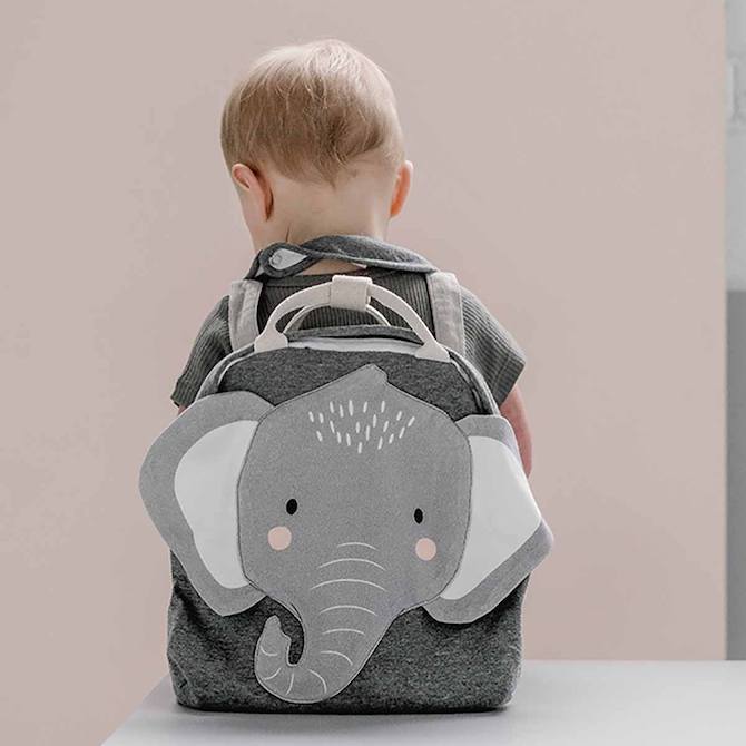 Cotton Animal School Backpack