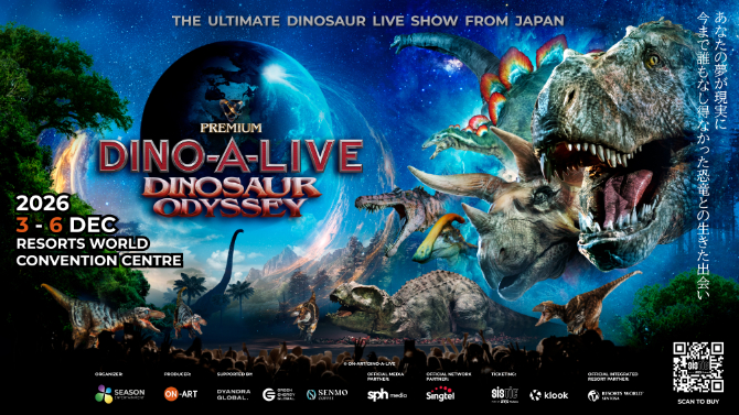 DINOSAUR ODYSSEY: World’s Most Realistic Dinosaur Show Coming To Singapore In Dec 2026 6 DINOSAUR ODYSSEY Tickets
