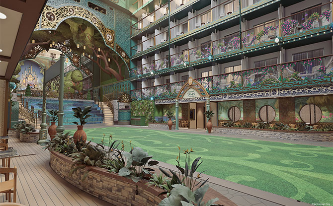 Disney Adventure Cruise Ship's Disney Imagination Garden