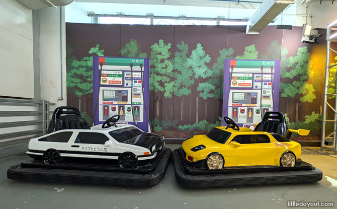 Dorifto! Indoor Japan-Inspired Drift Experience Opens in Singapore 3 mini drift cars are modeled after actual car models.