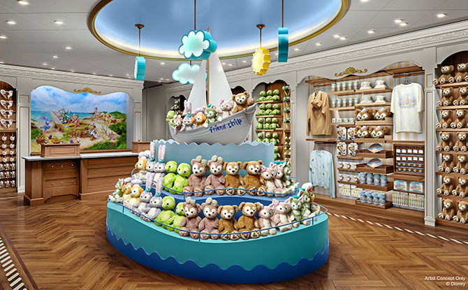 Duffy and Friends onboard Disney Adventure