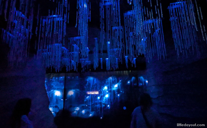 Guide To Exploria: 5 Worlds To Explore At Mandai's New Indoor Multimedia Attraction 17 glowworm cave