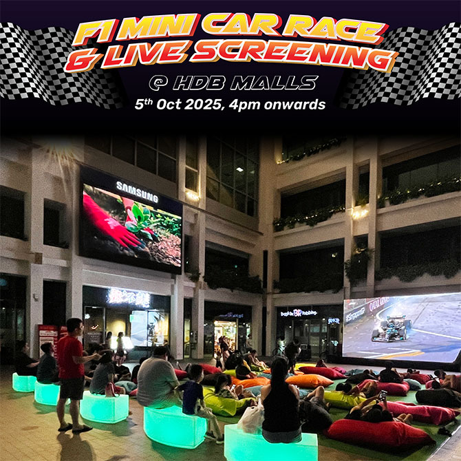 Join the F1-themed Activities at Limbang Shopping Centre, Northshore Plaza, Plantation Plaza and 888 Plaza