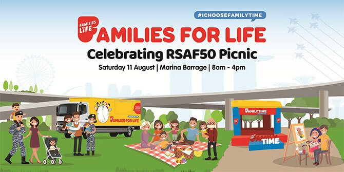 Families for Life “Celebrating RSAF50” Picnic on Saturday, 11 August