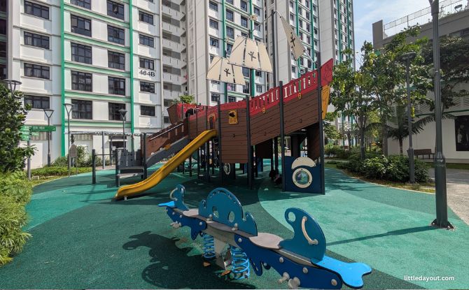 Fernvale Playgrounds: Play Time At The Sengkang West Neighbourhood 3 A wavy see-saw and a spinner