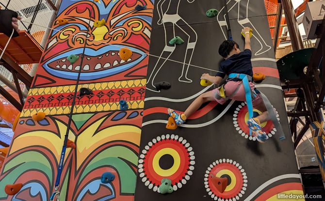 the rock wall that posed a difficult yet enjoyable challenge.