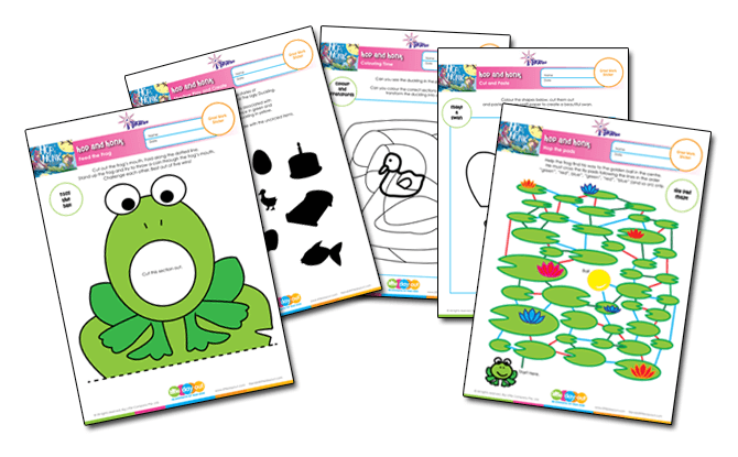 Hop and Honk Activity Sheets