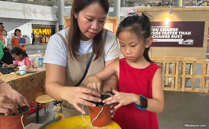 Interactive Eco-Booths & Stamp Rally At 5 HDB Malls In Woodlands From 13 to 29 March: Turn Trash To Treasure During The School Holidays 2 Nature’s Touch – Potting for Well-being