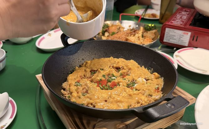 HEY KEE HK Seafood Restaurant Review: A Refreshed Menu & Live Crab Deal 3 Crab Roe Baked Rice ($48)