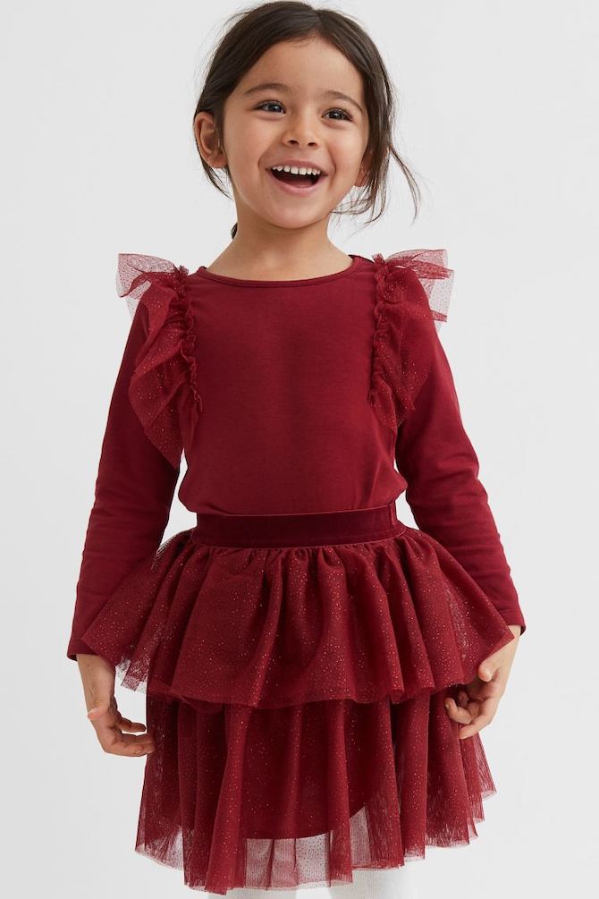 Where To Buy Year-End Festive Outfits For Kids 1 H&M girls red set
